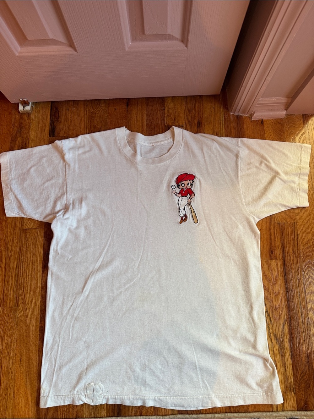 Vintage Betty Boop White Short-Sleeve Tee